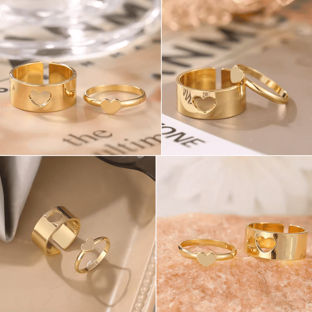 Couple ring set jewelry stainless steel 