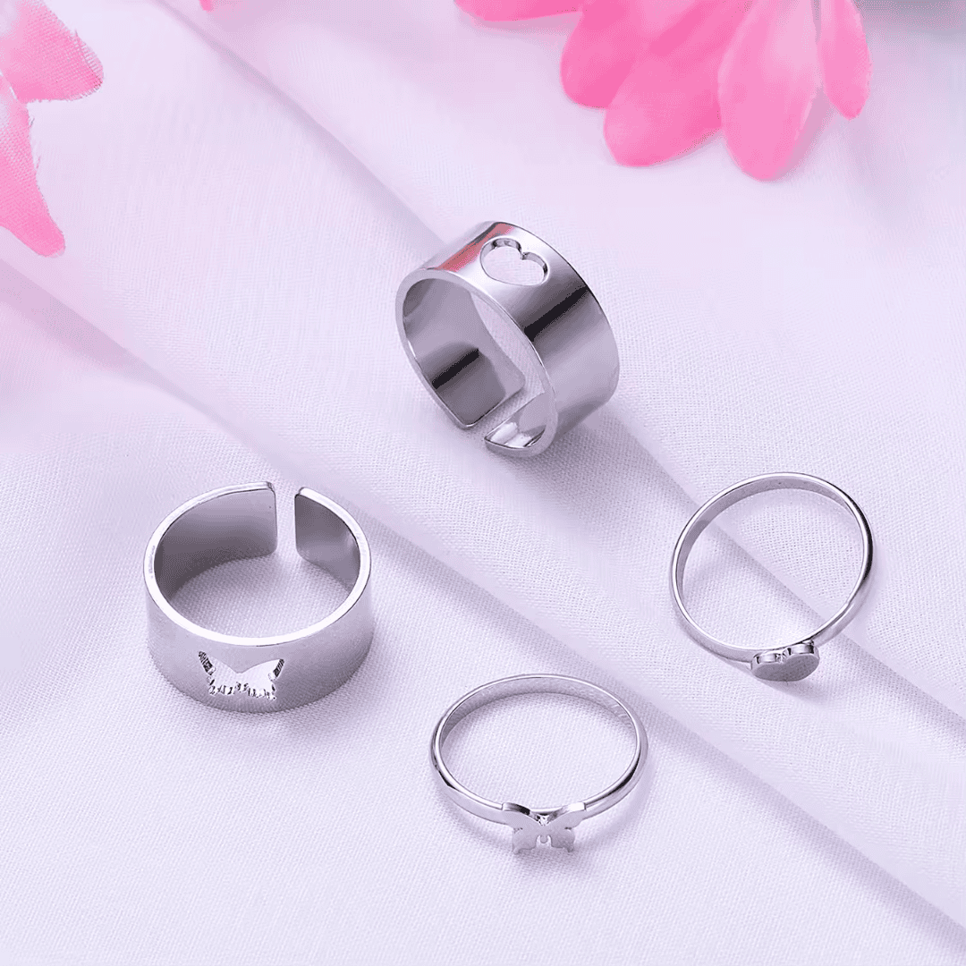 Couple ring set jewelry stainless steel 