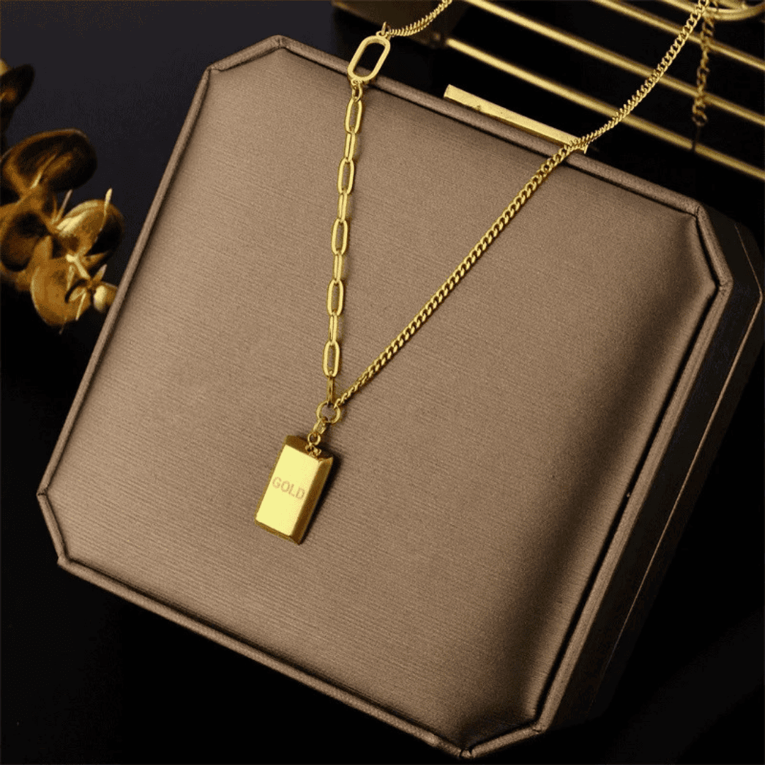 Stainless Steel Gold Color Charm Wedding Pendants Necklace For Women